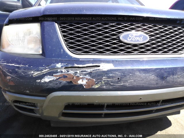 1FMZK01175GA05618 - 2005 FORD FREESTYLE SE BLUE photo 6