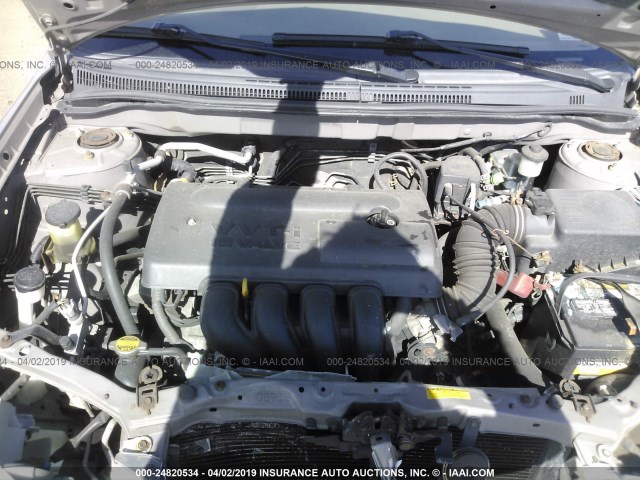 2T1BR38E23C101552 - 2003 TOYOTA COROLLA CE/LE/S Champagne photo 10