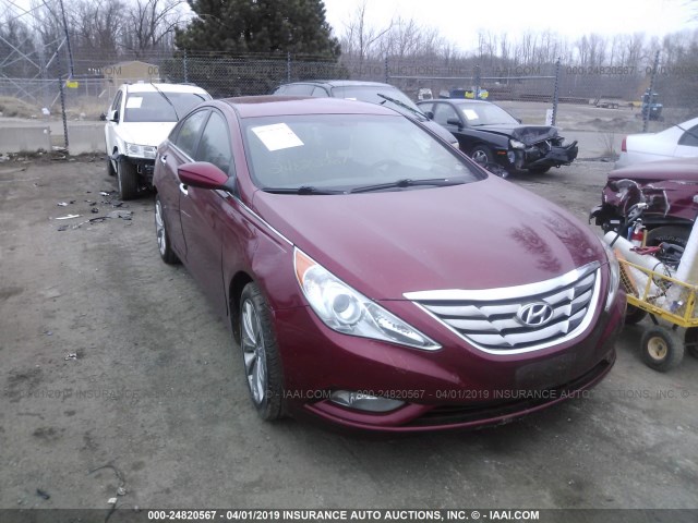 5NPEC4AB1BH215493 - 2011 HYUNDAI SONATA SE/LIMITED RED photo 1