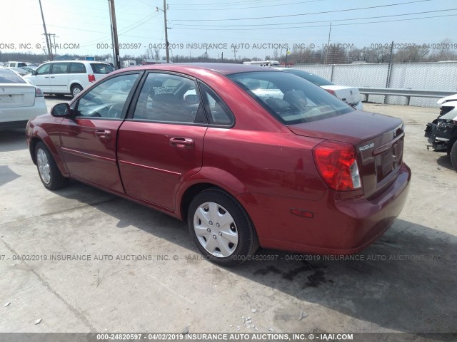 KL5JD56Z78K734281 - 2008 SUZUKI FORENZA CONVENIENCE/POPULAR RED photo 3