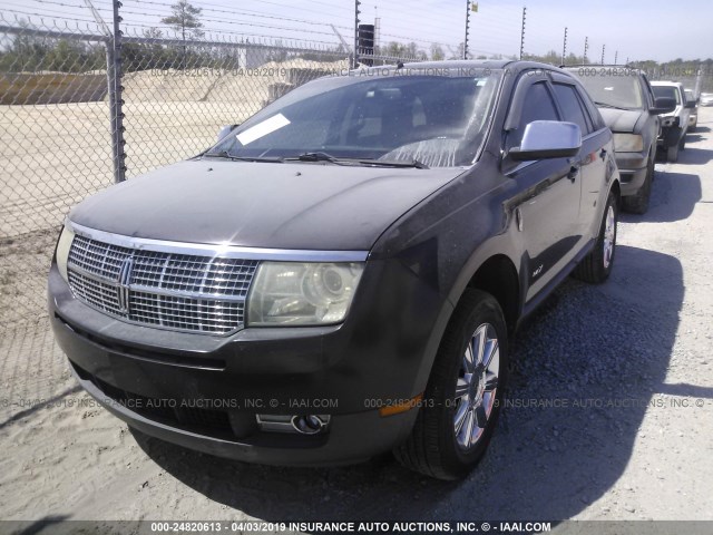 2LMDU68C37BJ11853 - 2007 LINCOLN MKX PURPLE photo 2