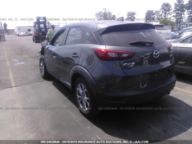 JM1DKFB78G0128456 - 2016 MAZDA CX-3 SPORT GRAY photo 3