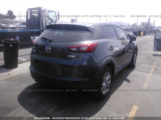 JM1DKFB78G0128456 - 2016 MAZDA CX-3 SPORT GRAY photo 4