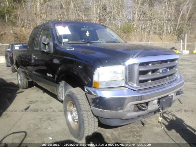 1FTSX31PX4EA97024 - 2004 FORD F350 SRW SUPER DUTY BLACK photo 1