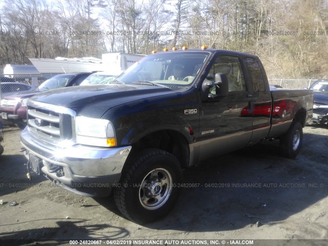 1FTSX31PX4EA97024 - 2004 FORD F350 SRW SUPER DUTY BLACK photo 2