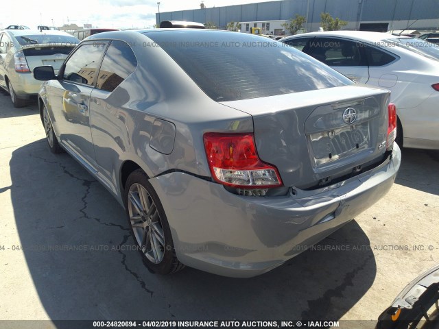 JTKJF5C73C3028847 - 2012 TOYOTA SCION TC GRAY photo 3