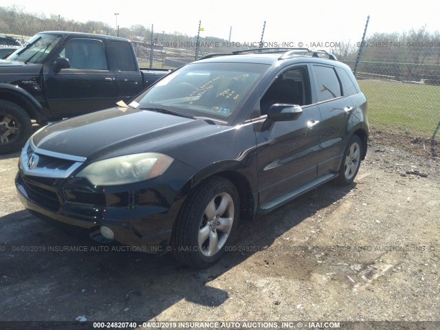 5J8TB18577A005862 - 2007 ACURA RDX TECHNOLOGY BLACK photo 2