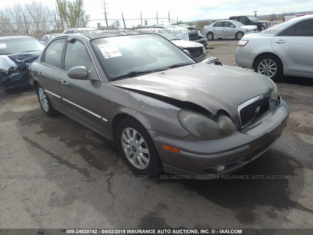 KMHWF35H13A887434 - 2003 HYUNDAI SONATA GLS/LX GRAY photo 1