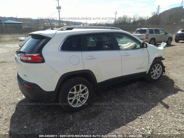 1C4PJMCB6GW187400 - 2016 JEEP CHEROKEE LATITUDE WHITE photo 4