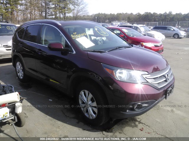 5J6RM4H76EL038661 - 2014 HONDA CR-V EXL RED photo 1