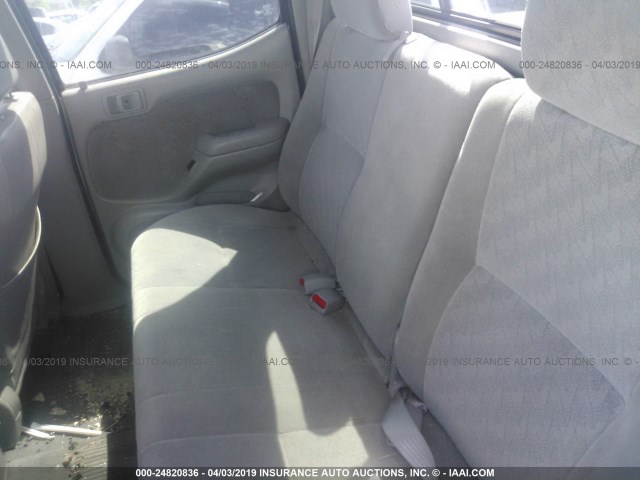 5TEGM92N51Z807213 - 2001 TOYOTA TACOMA DOUBLE CAB PRERUNNER SILVER photo 8