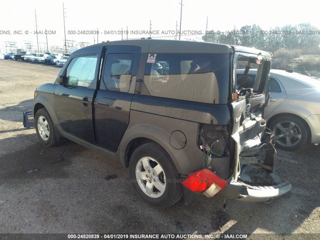 5J6YH28583L010215 - 2003 HONDA ELEMENT EX BLACK photo 3