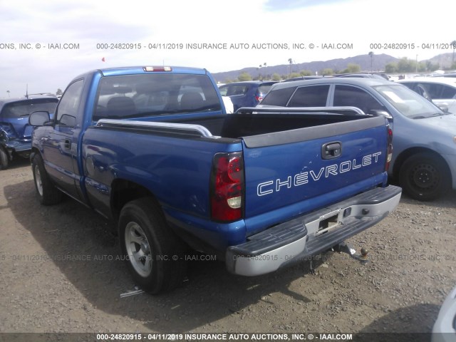 1GCEC14X84Z164981 - 2004 CHEVROLET SILVERADO C1500 BLUE photo 3