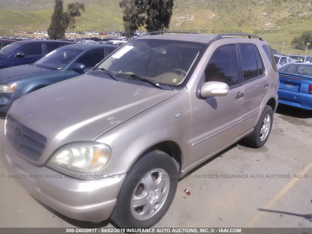 4JGAB54E12A352434 - 2002 MERCEDES-BENZ ML 320 GOLD photo 2