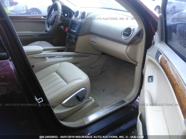4JGBB22E88A376471 - 2008 MERCEDES-BENZ ML 320 CDI BURGUNDY photo 5