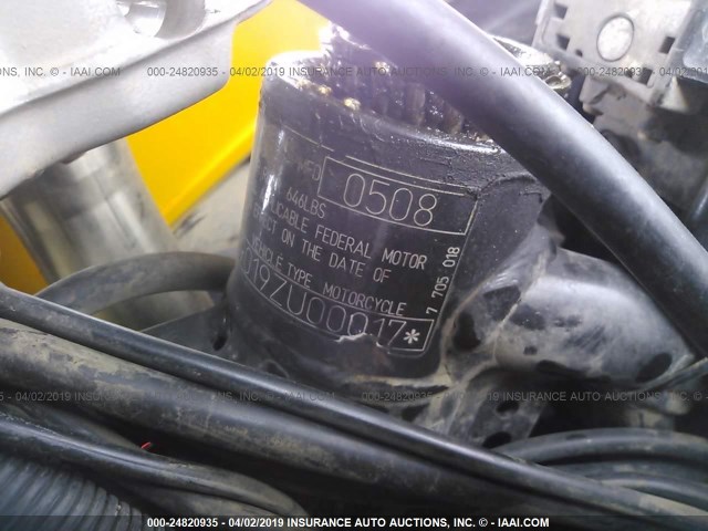 WB10229019ZU00017 - 2009 BMW F800 GS YELLOW photo 10