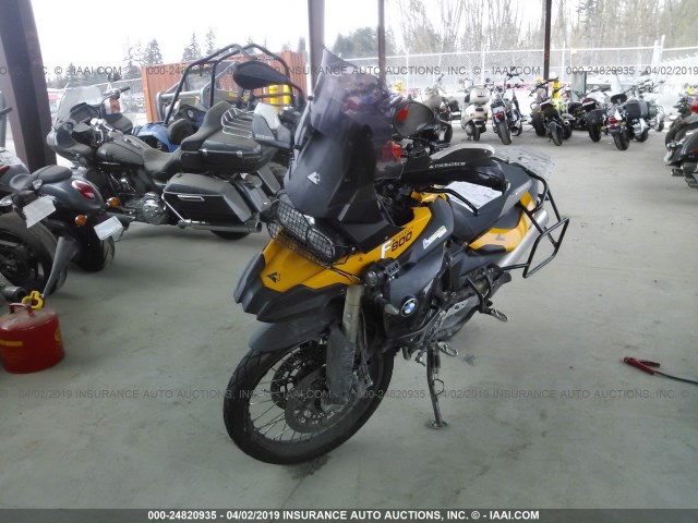 WB10229019ZU00017 - 2009 BMW F800 GS YELLOW photo 2