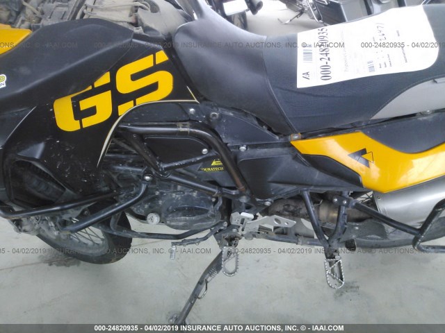 WB10229019ZU00017 - 2009 BMW F800 GS YELLOW photo 9