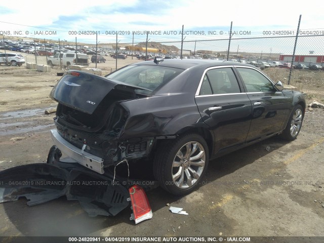 2C3CCAEGXJH308715 - 2018 CHRYSLER 300 LIMITED GRAY photo 4