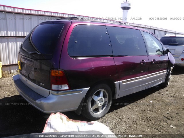 2FMDA5344XBB62521 - 1999 FORD WINDSTAR SEL MAROON photo 4