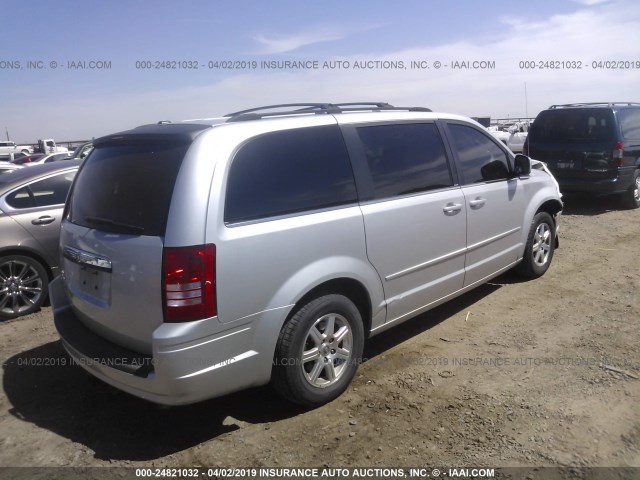 2A8HR54P58R666925 - 2008 CHRYSLER TOWN & COUNTRY TOURING SILVER photo 4