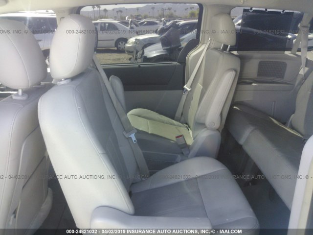 2A8HR54P58R666925 - 2008 CHRYSLER TOWN & COUNTRY TOURING SILVER photo 8