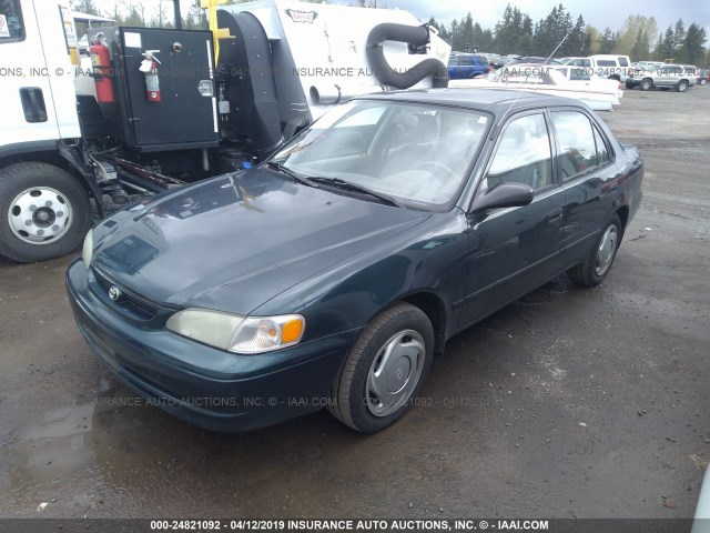 1NXBR12E0XZ151397 - 1999 TOYOTA COROLLA VE/CE/LE GREEN photo 2