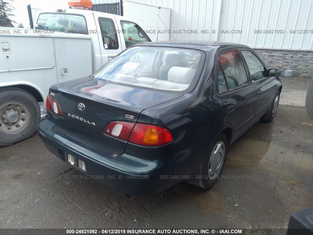 1NXBR12E0XZ151397 - 1999 TOYOTA COROLLA VE/CE/LE GREEN photo 4