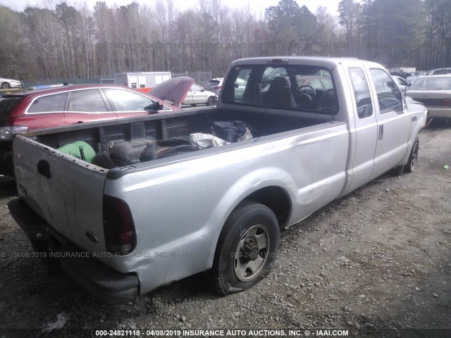 1FTNX20L4XEC80056 - 1999 FORD F250 SUPER DUTY GRAY photo 4