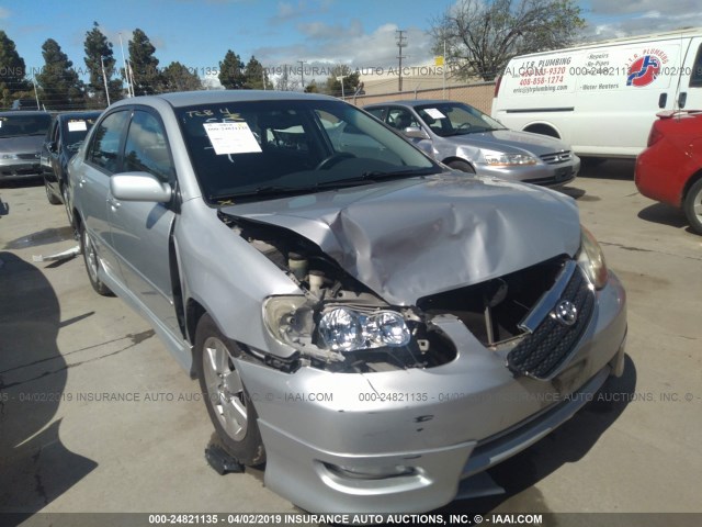 1NXBR32E05Z412133 - 2005 TOYOTA COROLLA CE/LE/S SILVER photo 1