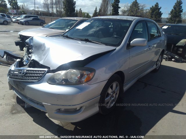 1NXBR32E05Z412133 - 2005 TOYOTA COROLLA CE/LE/S SILVER photo 2