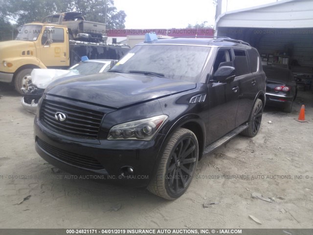 JN8AZ2NF4D9531131 - 2013 INFINITI QX56 BLACK photo 2