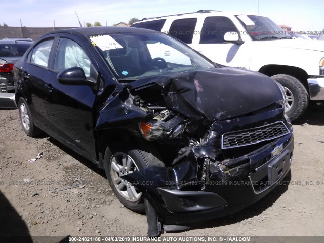 1G1JA5SH8C4121902 - 2012 CHEVROLET SONIC LS BLACK photo 1