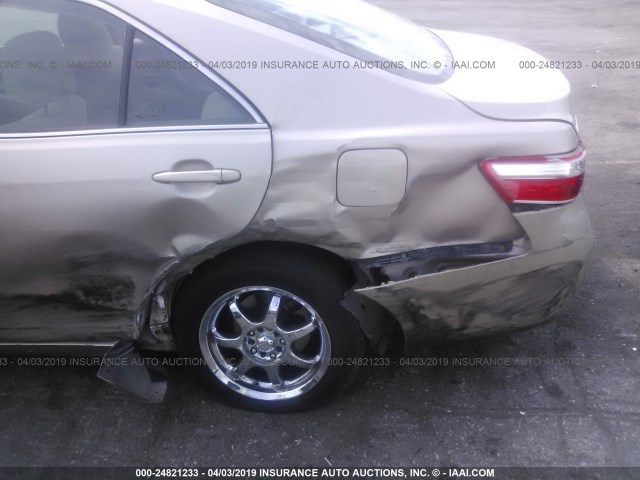 4T1BE46KX7U185974 - 2007 TOYOTA CAMRY NEW GENERAT CE/LE/XLE/SE GOLD photo 6
