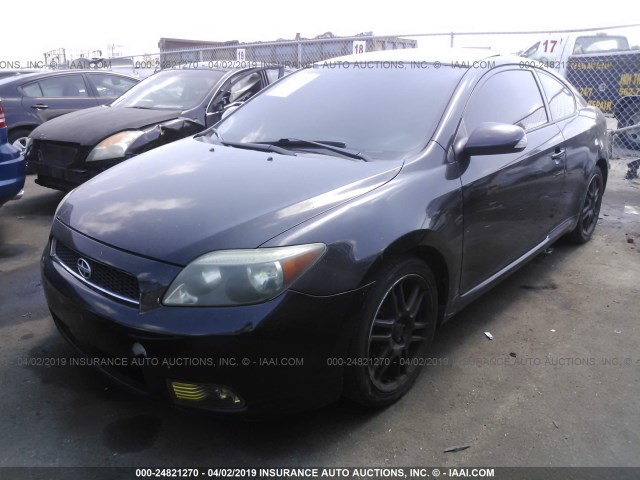 JTKDE177850018239 - 2005 TOYOTA SCION TC BLACK photo 2