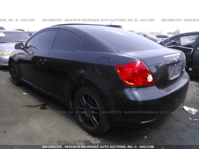 JTKDE177850018239 - 2005 TOYOTA SCION TC BLACK photo 3
