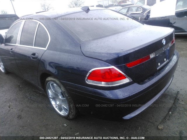 WBAGL63424DP69442 - 2004 BMW 745 I BLACK photo 3