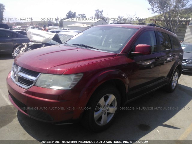 3D4GG57VX9T192832 - 2009 DODGE JOURNEY SXT RED photo 2