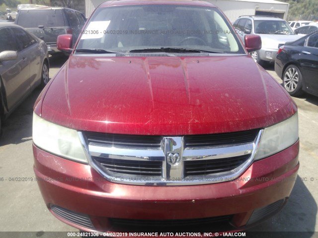 3D4GG57VX9T192832 - 2009 DODGE JOURNEY SXT RED photo 6