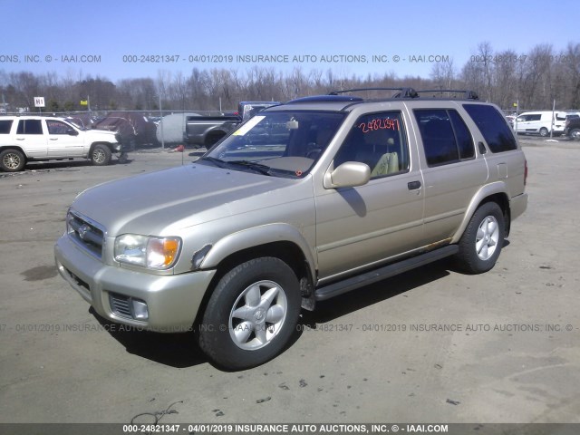 JN8DR09Y51W571731 - 2001 NISSAN PATHFINDER LE/SE/XE BEIGE photo 2