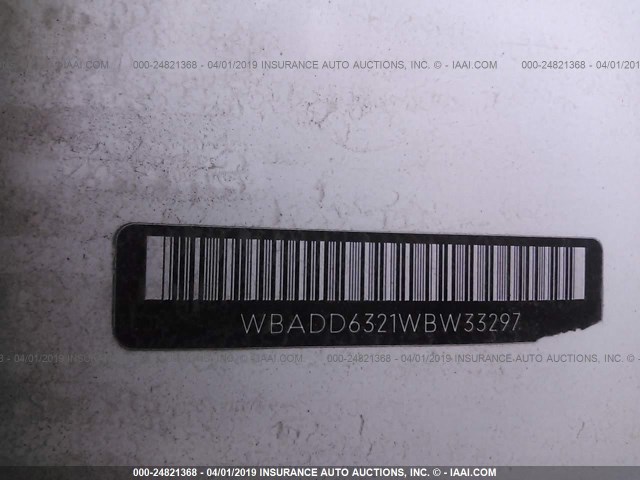 WBADD6321WBW33297 - 1998 BMW 528 I AUTOMATIC WHITE photo 9