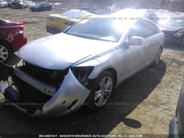 JTHBC96SX95018940 - 2009 LEXUS GS 450H SILVER photo 2