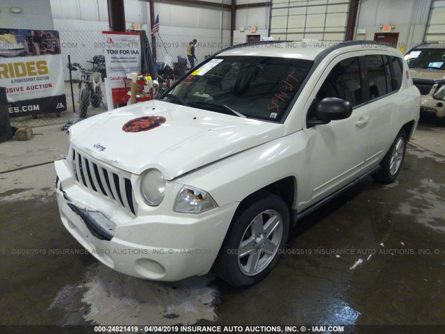 1J4NT4FB7AD578758 - 2010 JEEP COMPASS SPORT WHITE photo 2