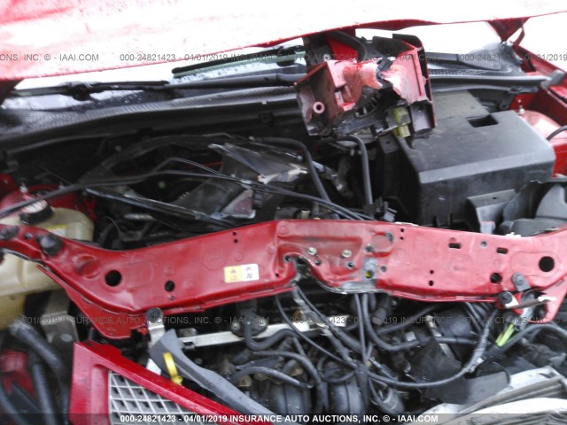 1FAHP38Z95W115970 - 2005 FORD FOCUS ZX4 ST RED photo 10