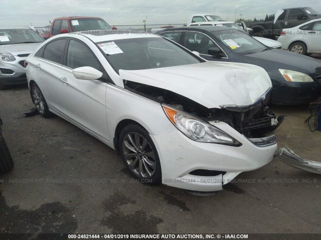 5NPEC4AB6CH430739 - 2012 HYUNDAI SONATA SE/LIMITED WHITE photo 1