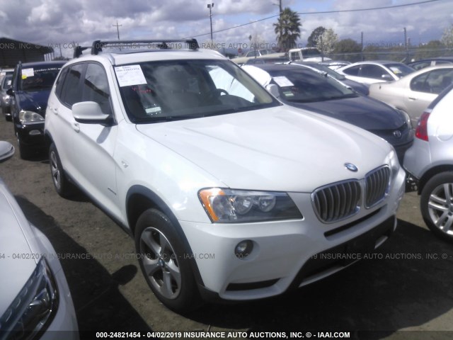 5UXWX5C53BL700394 - 2011 BMW X3 XDRIVE28I WHITE photo 1