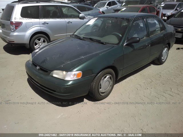 1NXBR12E5YZ361558 - 2000 TOYOTA COROLLA VE/CE/LE GREEN photo 2