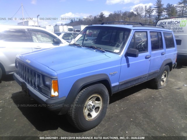 1J4FJ68S3TL320023 - 1996 JEEP CHEROKEE SPORT/CLASSIC BLUE photo 2