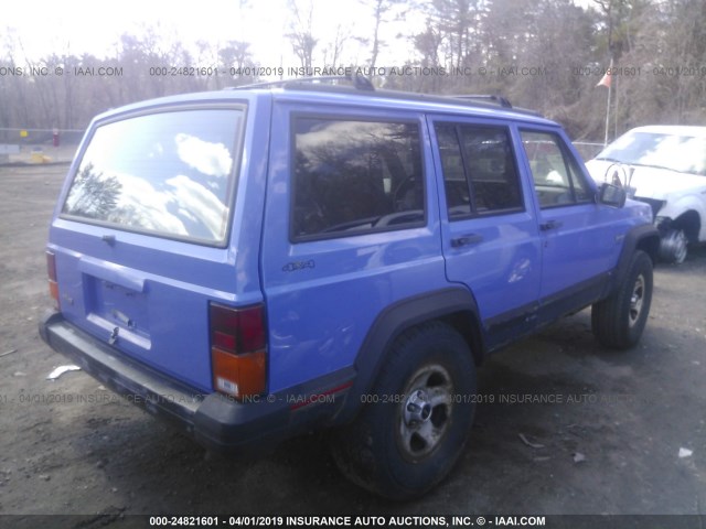 1J4FJ68S3TL320023 - 1996 JEEP CHEROKEE SPORT/CLASSIC BLUE photo 4