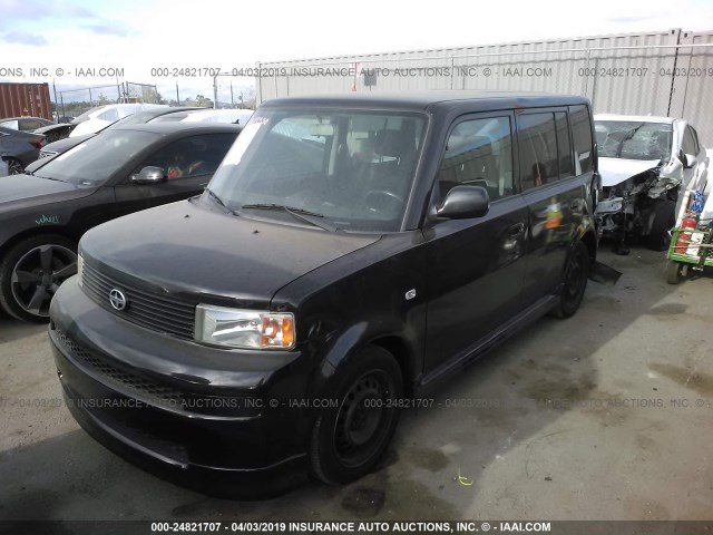 JTLKT324164084174 - 2006 TOYOTA SCION XB BLACK photo 2